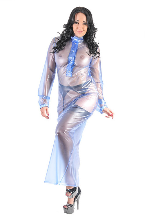 PVC Long Night Dress Plastilicious Plastic Fetisch Wear